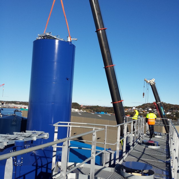 Монтаж цистерны